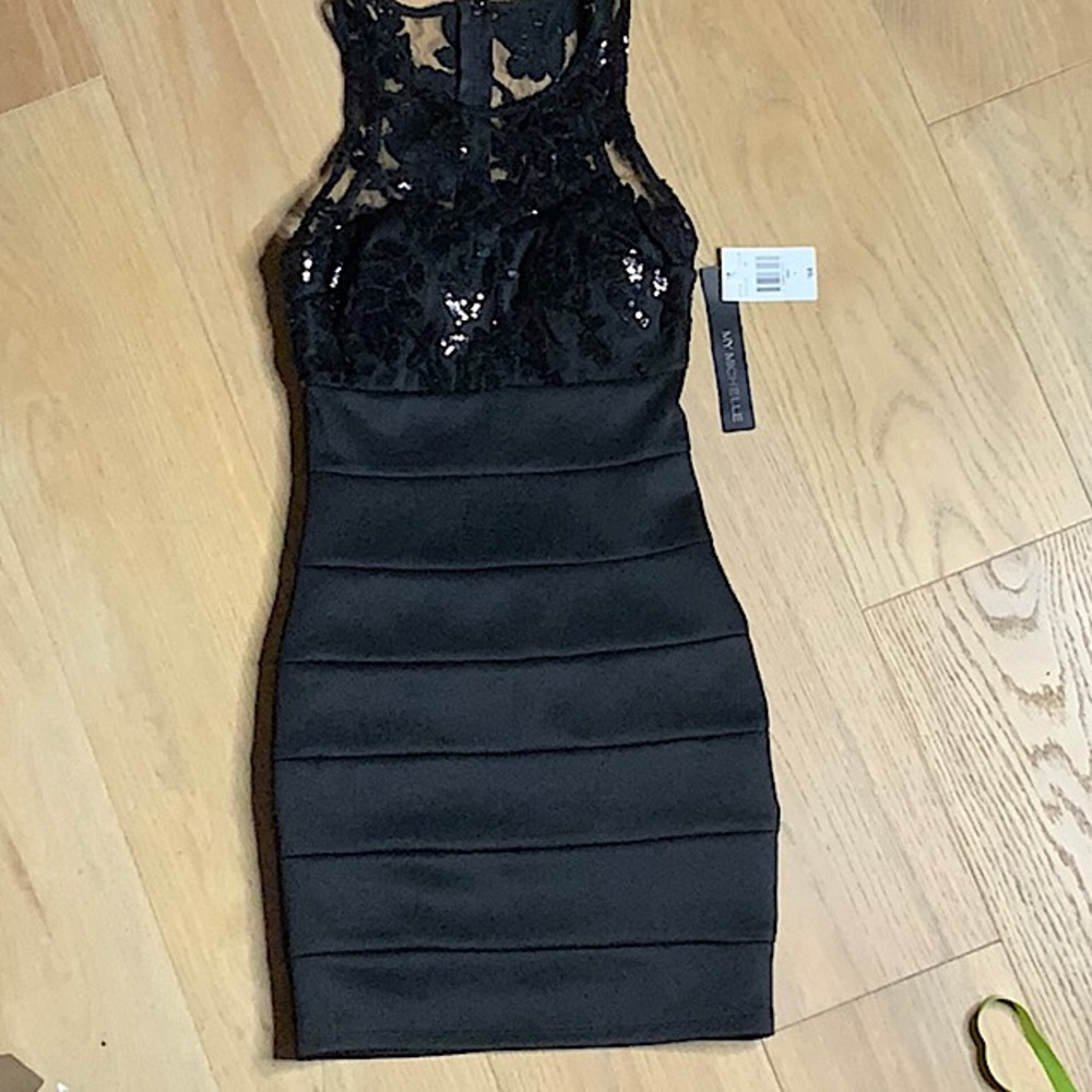 My Michelle sequins little black dress